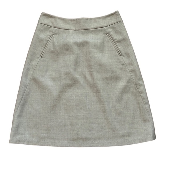 Banana Republic women’s tan wool a line skirt size 0p - Picture 1 of 8